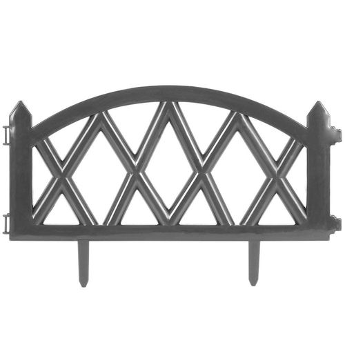 Płotek Ogrodowy Plastikowy Szary Border Palisada Obrzeże Trawnik 49 cm na Arena.pl