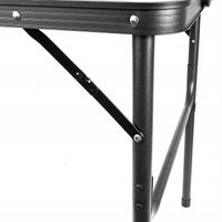 Aga Stół kempingowy turystyczny składany 120x60x37/66 cm brązowy