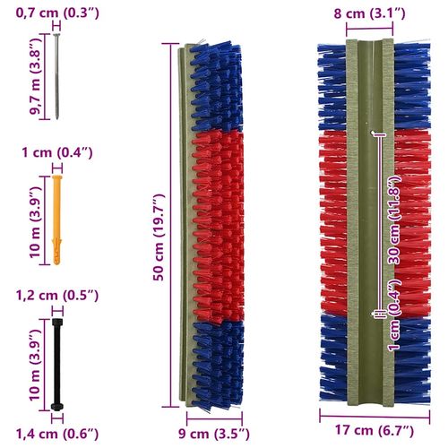 Szczotki do bydła Czerwony i niebieski 20 x 9 x 50 cm na Arena.pl