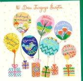 Karnet Balonowe Życzenia