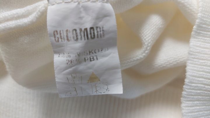 COCOMORE Bluzka Sweter z Falbanką Żółty zdjęcie 3