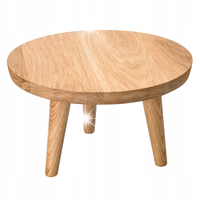 VERLO Podstawa dębowa okrągła wysoka, śr. 28 cm