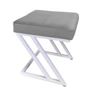 Pufa ZETA LOFT taboret podnóżek podstawa biała MG17