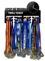 Wieszak na medale z zegarem LEPSZY NIŻ twoje imię dowolny tekst 504.1