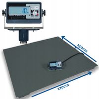 WAGA PLATFORMOWA Z LEGALIZACJĄ DO 600kg 1,2x1,5m 600kg TOWAROWA PRZEMYSŁOWA