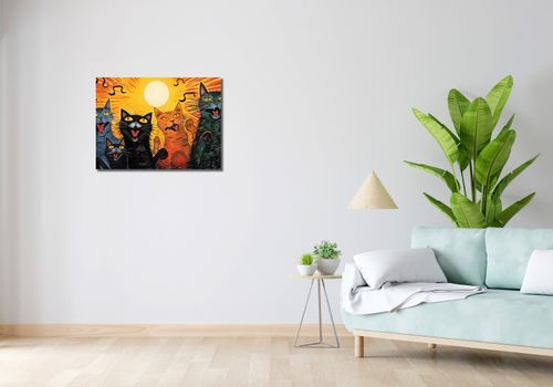 Obraz 70x50cm Kocie Koncertowanie na Arena.pl