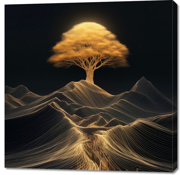 Obraz 100x100cm Drzewo Energii zdjęcie 1