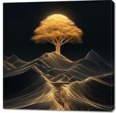 Obraz 100x100cm Drzewo Energii