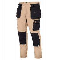 SPODNIE ROBOCZE monterskie męskie 2w1 KRÓTKIE SPODENKI odpinane Khaki
