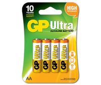 bateria ultra alkaline aa lr6 1.5v 4 sztuki - gp15au-u4