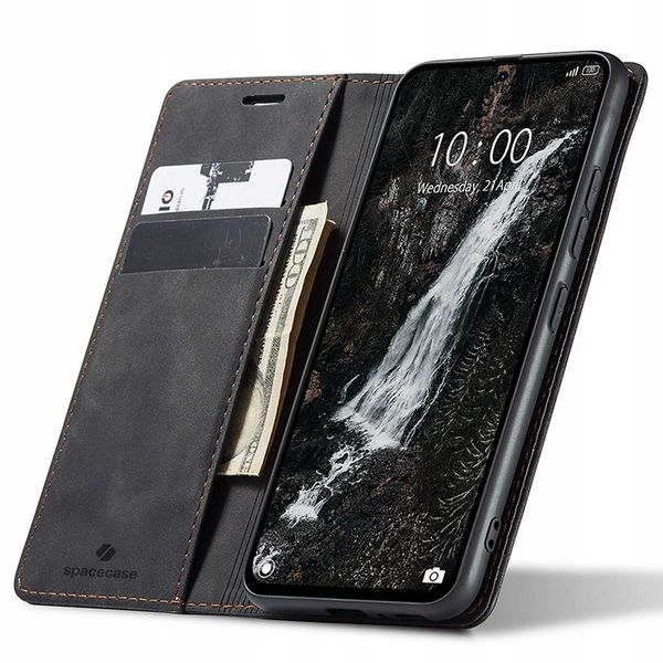 Spacecase Wallet Redmi Note 14 4G black zdjęcie 1