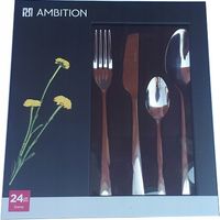 AMBITION 24 x SZTUĆCE NIERDZEWNE SIENA ZESTAW OBIADOWE KOMPLET NA 6 OSÓB