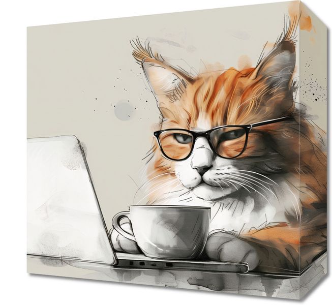 Obraz 30x30cm Nie przed Kawusią zdjęcie 1