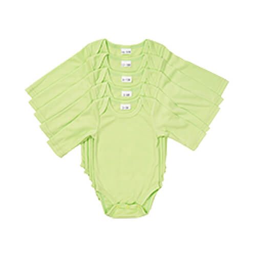 Body dziecięce zielone z długim rękawem do sublimacji S zdjęcie 1