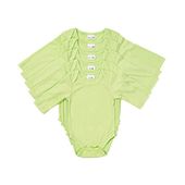 Body dziecięce zielone z długim rękawem do sublimacji S