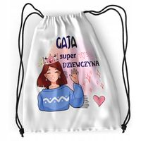 Plecak Sportowy Szkolny Dla Gai Córki Dziecka Z Nadrukiem Ze Zdjęciem