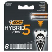 BIC HYBRID 5 FLEX WKŁADY DO MASZYNEK OSTRZA NOŻYKI 8 SZTUK