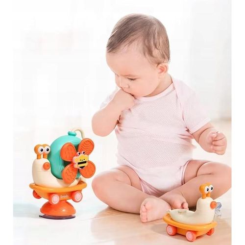 Ślimak Sensoryczny Jeżdżący 4w1 Spinner z Przyssawką dla Dzieci na Arena.pl