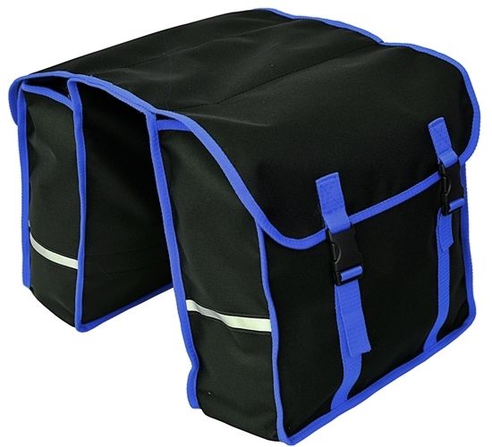 SAKWA NA BAGAŻNIK ROWEROWY, TORBA ROWEROWA 2x15L zdjęcie 1
