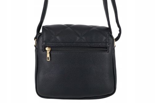 Torebka mała listonoszka przewieszka miejska pojemna z klapką CZARNA na Arena.pl