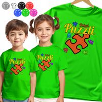 KOSZULKA DZIECIĘCA - PUZZLE NA DZIEŃ PUZZLI DNI SZKOLNE - 86 XXXS