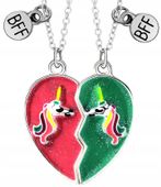 Naszyjnik Przyjaźni dla przyjaciółek 2w1 Serce BFF  N162_B