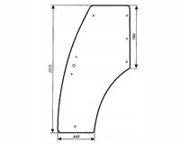 szyba drzwi do ciągnika Pronar 320a