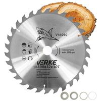 PIŁA TARCZA WIDIOWA DO CIĘCIA DREWNA 300x32 30 ZĘBÓW VERKE V44060