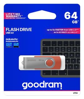 Pendrive GoodRam Twister UTS3-0640R0R11 64GB; USB 3.0