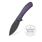 Nóż Składany Trollsky Knives Mandu EVO Black MagnaCut Purple G10