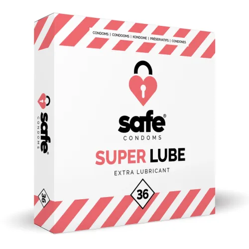 safe super lube 36 szt. prezerwatywy lateksowe z intensywnym nawilżeniem na Arena.pl