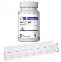 SANUSLIM Spalacz tłuszczu utrata wagi Wspomaganie trawienia 30 kaps +GRATIS