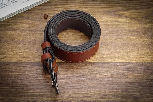 GRACIO pasek skóra męski 120 brązowy GARNITUROWY na Arena.pl