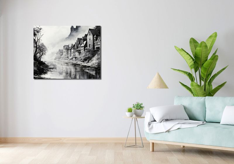 Obraz 90x70cm Mglisty Refleks zdjęcie 2