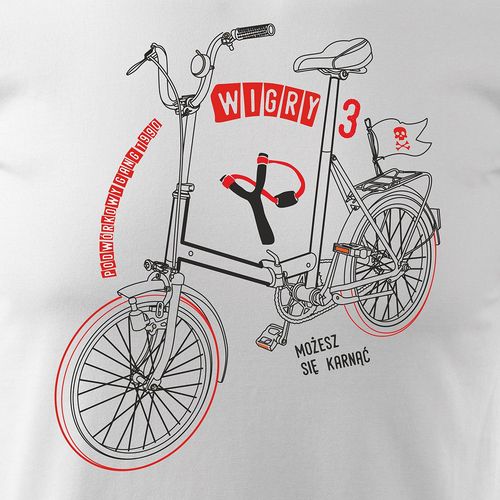 Koszulka z rowerem Wigry 3 męska biała REGULAR XXL na Arena.pl