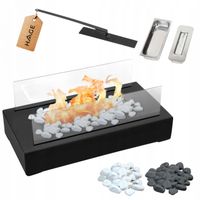 BIOKOMINEK WOLNOSTOJĄCY BEZDYMNY DO DOMU NA TARAS OGRODOWY BIO KOMINEK