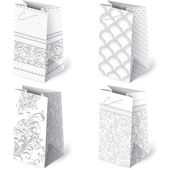torebki ozdobne 10szt. t-7l set 114 białe 10 x 22 x 6 cm