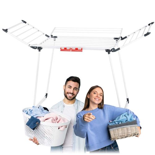Suszarka na pranie stojąca rozkładana Lina 22 mb biała na Arena.pl