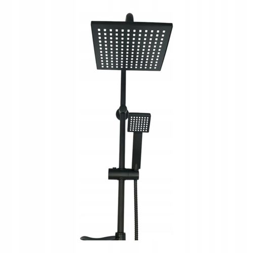 ZESTAW PRYSZNICOWY CZARNY Z DESZCZOWNICA, BATERIA, SŁUCHAWKA NATYNKOWY LOFT na Arena.pl