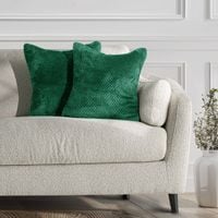 Poszewka dekoracyjna HENRY 45x45 butelkowa zieleń x2 DecoKing