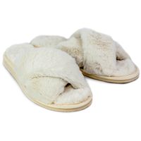 Damskie klapki domowe HEYO 234 krzyżaki 36