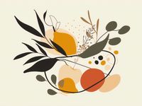 Plakat 20x15cm Botaniczny Wir