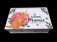 kasetka duża dzielona na 6 części 15 x 22,5 cm mama kangur