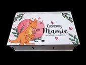 kasetka duża dzielona na 6 części 15 x 22,5 cm mama kangur
