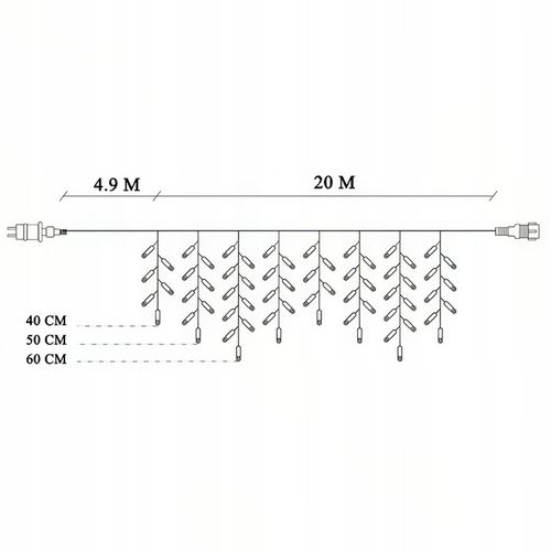SOPLE LED 510 LAMPKI BIAŁE CIEPŁE 25M ZEWNĘTRZNE IP44 na Arena.pl