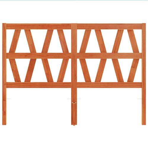 Wezgłowie do łóżka, woskowy brąz, 135 cm, lite drewno sosnowe na Arena.pl