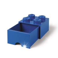 LEGO 40051731 Pojemnik Na Klocki Na Zabawki Z szufladą 4 Niebieski Blue