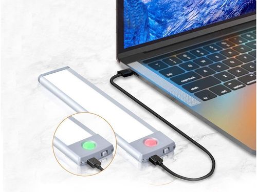 LAMPKA SAMOPRZYLEPNA LISTWA PODSZAFKOWA USB 23CM na Arena.pl