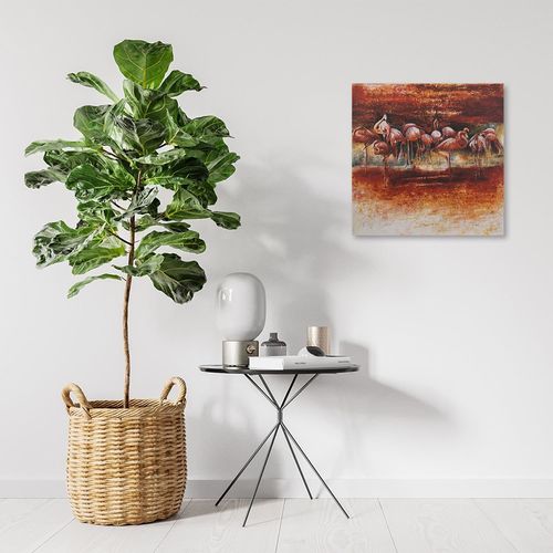 Deco Panel, Flamingi abstrakcja 60x60 na Arena.pl