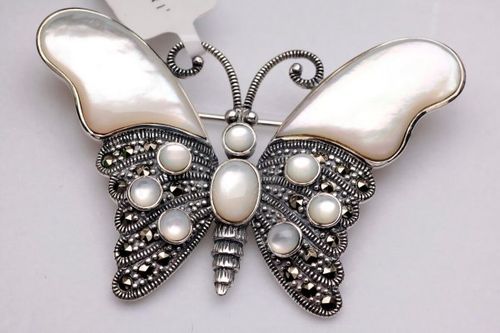 Srebrna broszka RDM2850 - Markazyty na Arena.pl